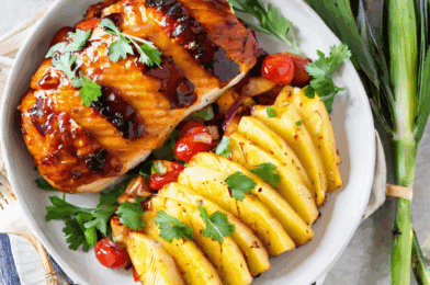 Pineapple BBQ Baked Chicken Breast